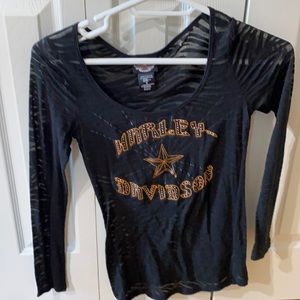 Harley Davidson Medium sheer top size small
